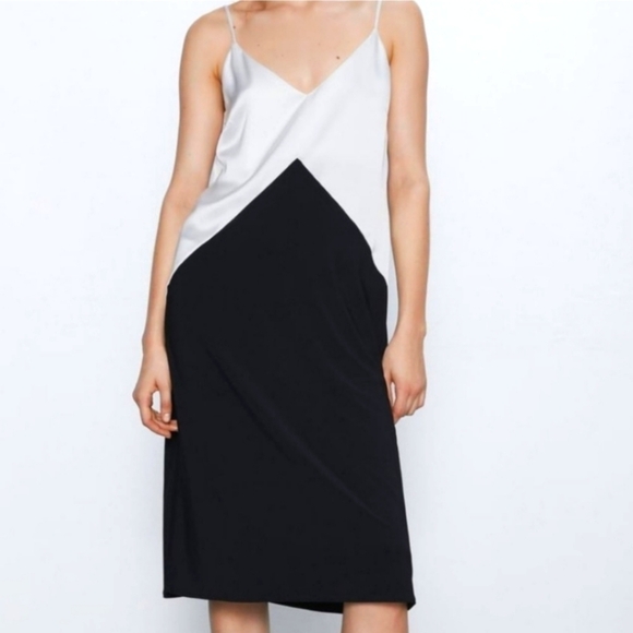 Zara Dresses & Skirts - LAST CHANCE - Zara Black & White Slip Sleeveless Dress